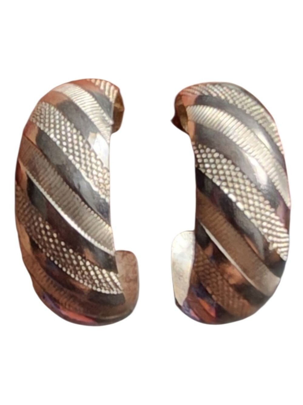 Silvertone Hoop Earrings